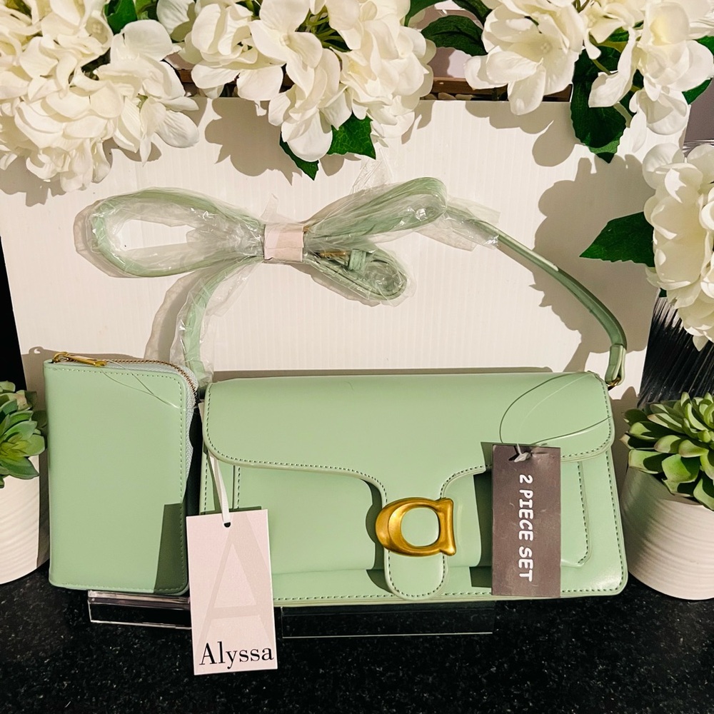Alyssa Mint Green 2-Piece Crossbody Set